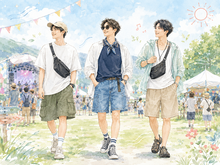 メンズの夏フェスコーデ