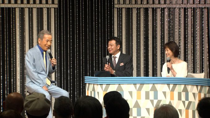 大川栄策、中山秀征、石川みゆきアナウンサー