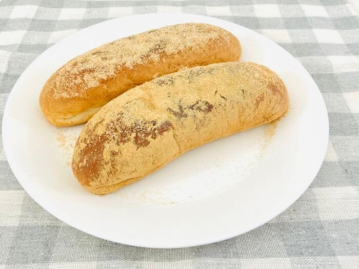 懐かしい人には懐かしい！？給食の『きな粉揚げパン』を揚げずに簡単に作る方法。これは再現度高めですよ～～！！
