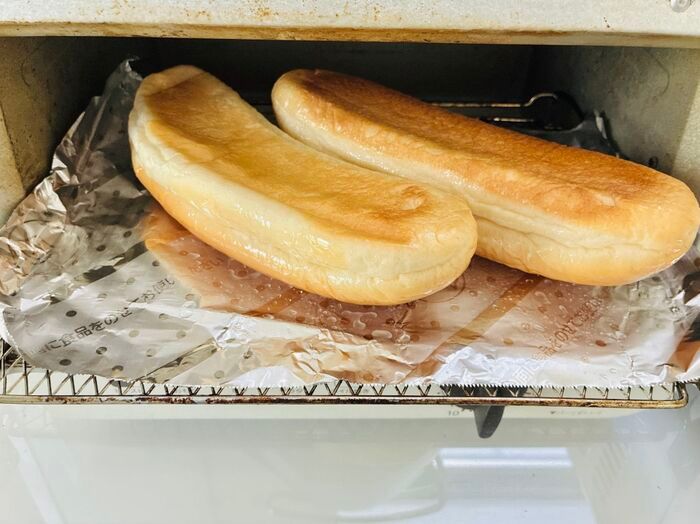 懐かしい人には懐かしい！？給食の『きな粉揚げパン』を揚げずに簡単に作る方法。これは再現度高めですよ～～！！