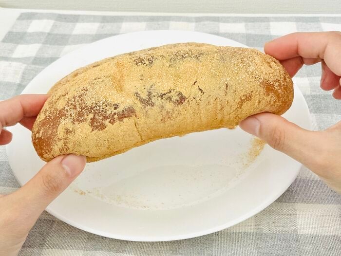 懐かしい人には懐かしい！？給食の『きな粉揚げパン』を揚げずに簡単に作る方法。これは再現度高めですよ～～！！