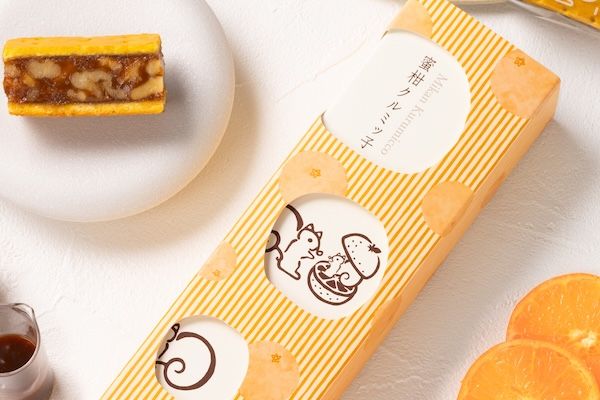 鎌倉紅谷の代表銘菓「クルミッ子」の新商品。温州みかんを使った「蜜柑クルミッ子」発売
