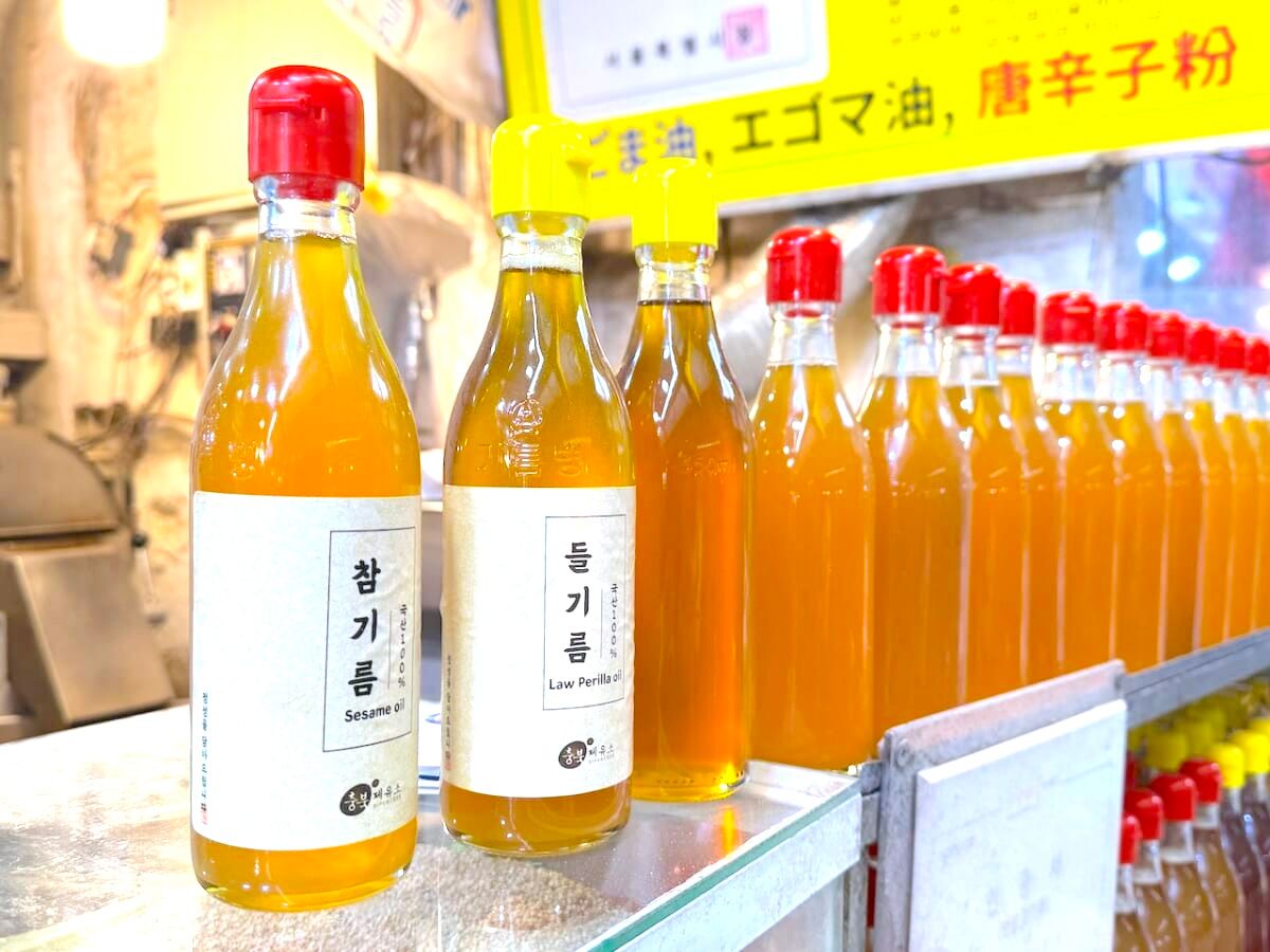 忠北製油所　ごま油　4本セット　正規品　韓国 搾りたてごま油が人気！ソウル土産】芸能人も通う韓国のローカル市場