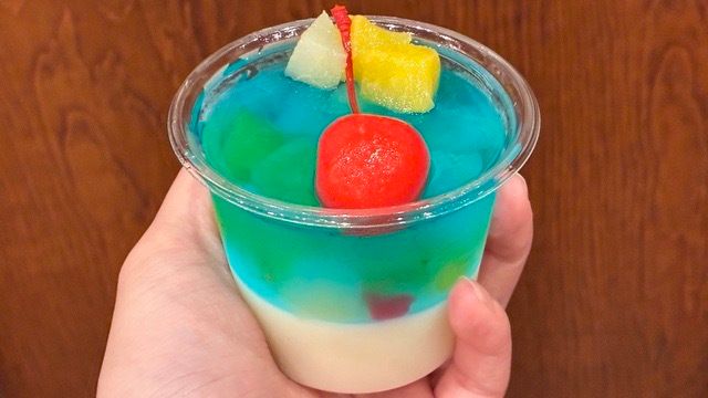 丸亀うどんプリン ブルーハワイ