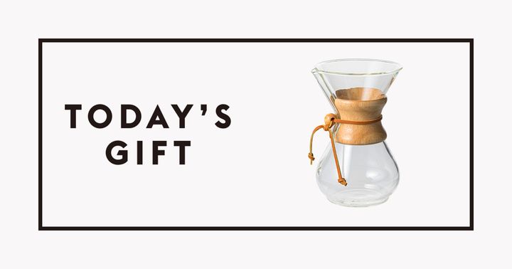 〈CHEMEX〉のコーヒーメーカー