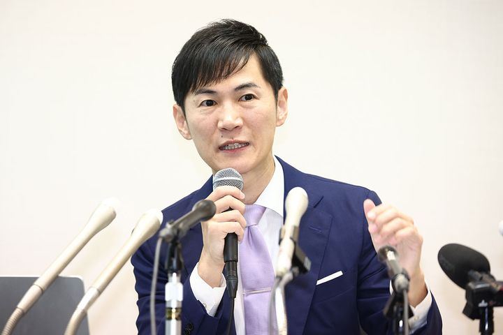石丸伸二氏（撮影：2025年08月27日、時事）