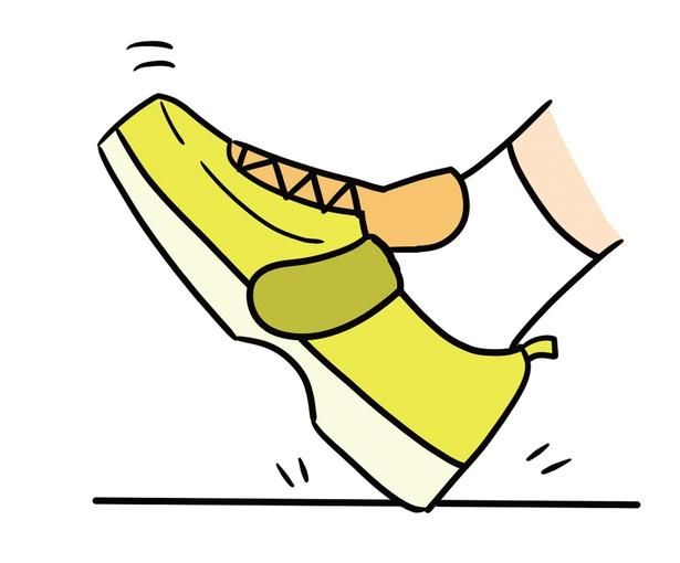 靴はかかとをトントンして履く イラスト／ nao PIXTA