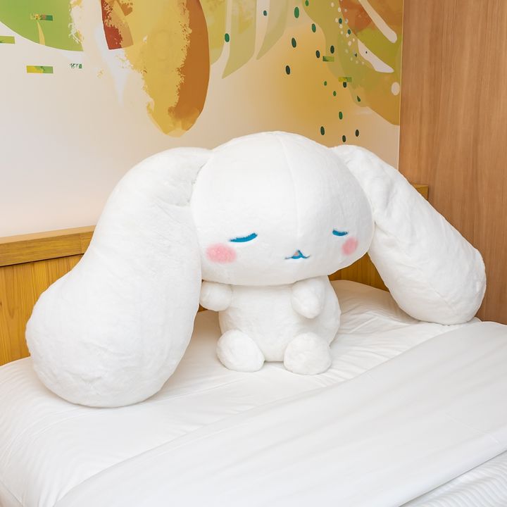 タカラトミーアーツ「サンリオキャラクターズ With my friend！ 大きなぬいぐるみ むにゃむにゃシナモロール」実物