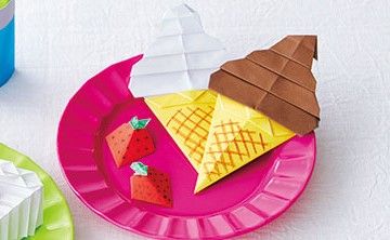 【親子で折り紙】おうちでもお出かけ先でも！「ソフトクリーム」＆「いちご」の折り方の画像35