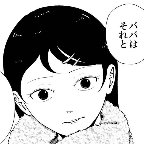 夜逃げ屋スタッフの話を聞く幼い娘 画像提供：宮野シンイチさん