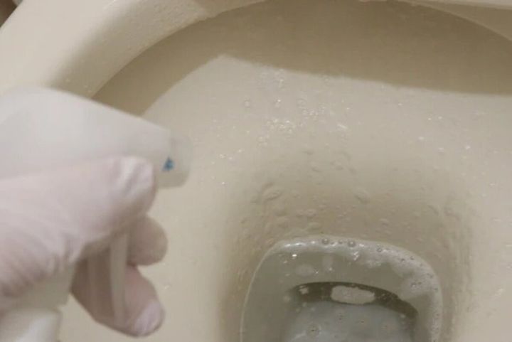 ダイソーのトイレ用洗浄剤の使用例