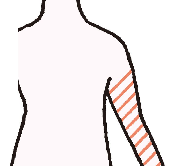 直角肩をつくる、整筋トレ