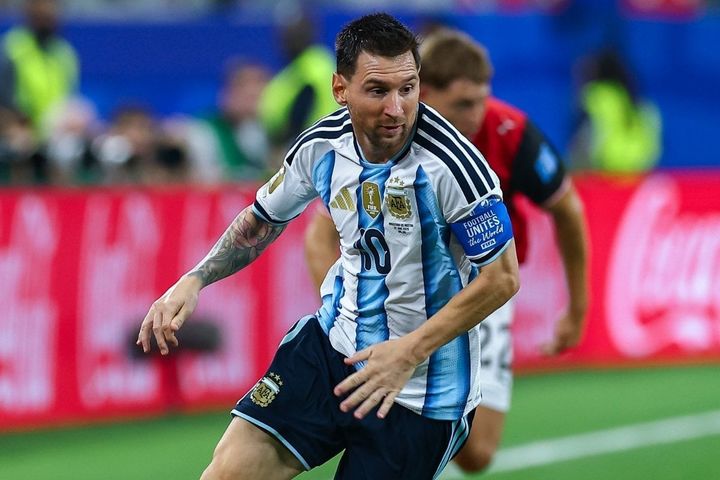 アルゼンチン代表のリオネル・メッシ（C）Getty Images