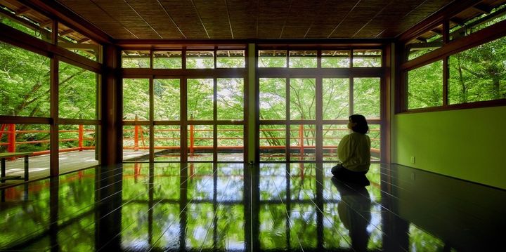 「今熊野観音寺 茶所 閑坐」