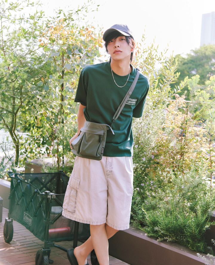 松井湊×コールマン、「PLAYFUL OUTDOOR STYLE」をテーマにしたカット