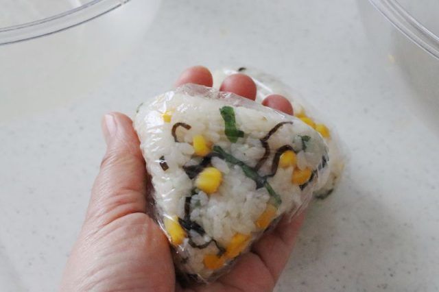大葉コーンのおにぎり