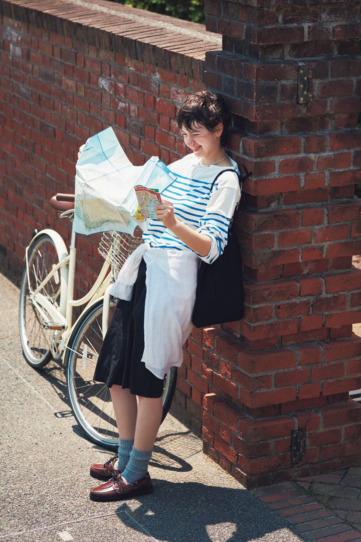 ショートパンツが少年っぽくなる人へ。ネックレス重ねと腰巻きシャツが効く【本日のFUDGE GIRL-7月5日】