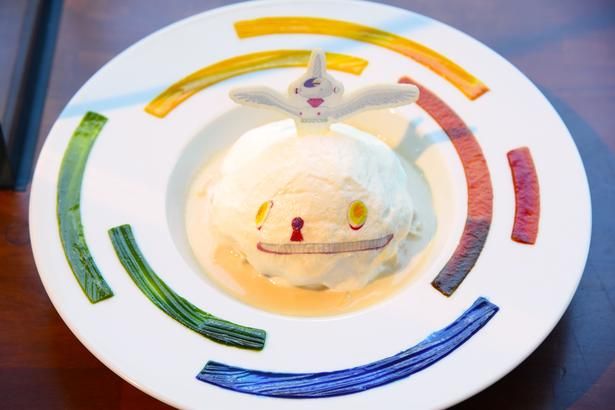 併設するカフェでは、細田守監督作品の世界観を活かしたメニューも味わえる 撮影：ソムタム田井 (C)細田守の原点/展