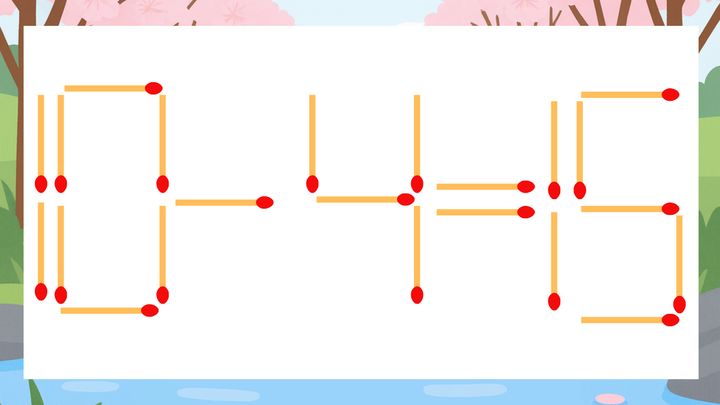 【マッチ棒クイズ】1本だけ動かして正しい式に：10-4=15？の問題画像