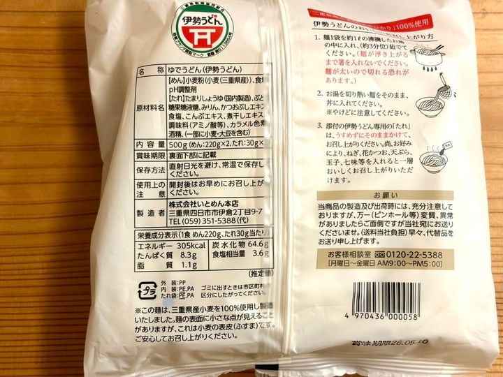 成分表