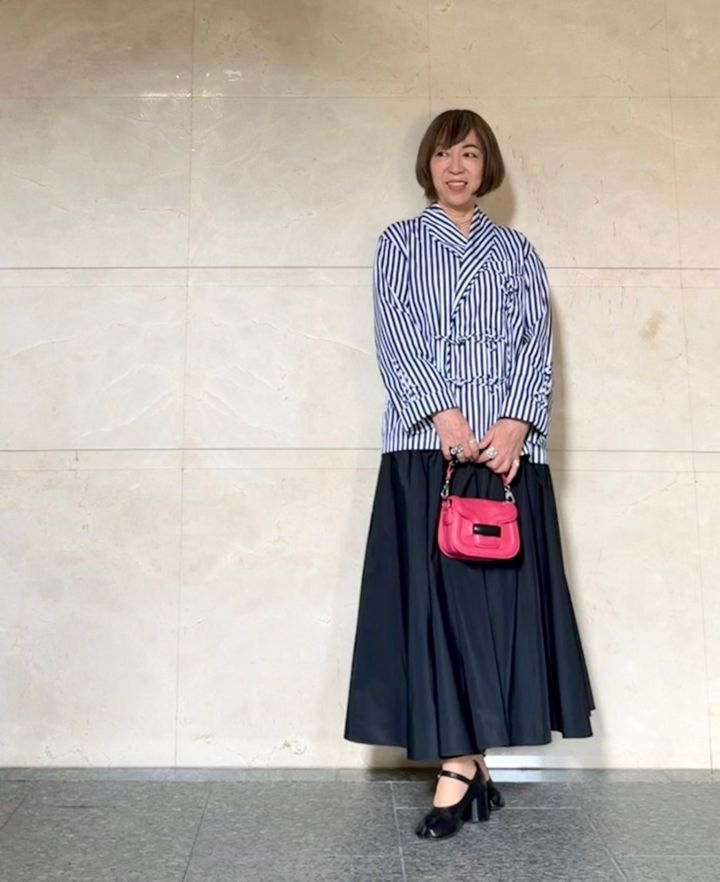 靴：Maison Margiela バッグ：PIERRE HARDY