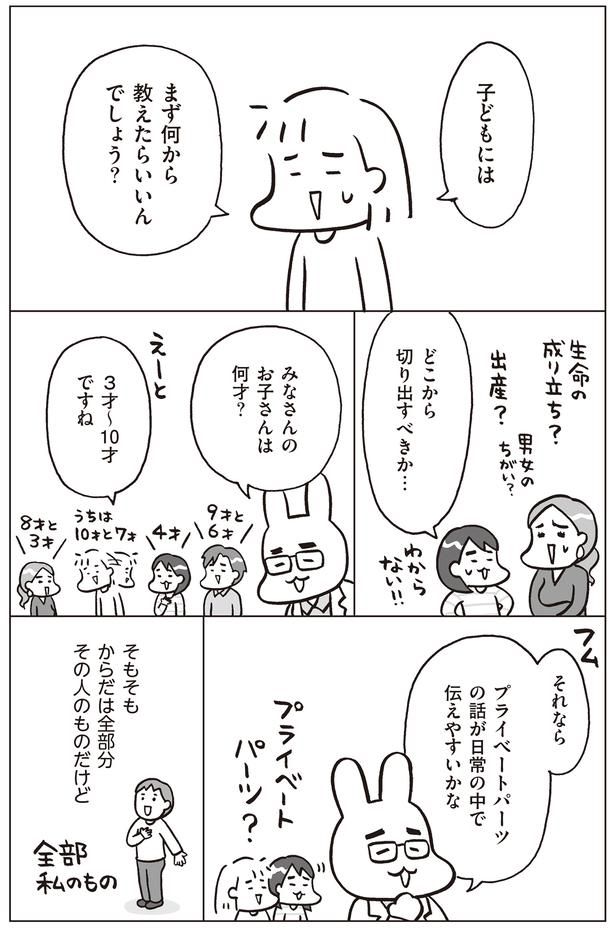 おうち性教育、まずはプライベートパーツの話を （C）フクチマミ、村瀬幸浩／KADOKAWA