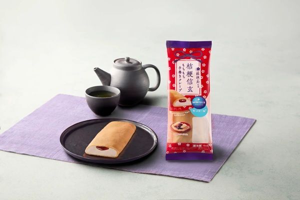 モンテールから「桔梗信玄もちもち手巻きクレープ」が登場！プリンやシュークリームも