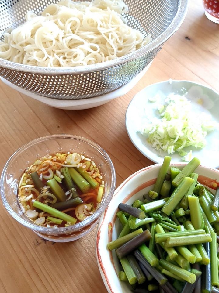 今日の薬味はコレ！そうめんのお昼ご飯