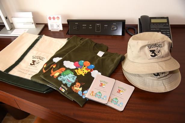 スタンダードプランのオリジナルアメニティグッズ 撮影：ソムタム田井 (C)Pokémon. (C)Nintendo/Creatures Inc./GAME FREAK inc. ポケットモンスター・ポケモン・Pokémonは任天堂・クリーチャーズ・ゲームフリークの登録商標です。