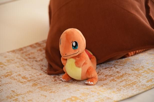 リビングルームでヒトカゲを発見！ 撮影：ソムタム田井 (C)Pokémon. (C)Nintendo/Creatures Inc./GAME FREAK inc. ポケットモンスター・ポケモン・Pokémonは任天堂・クリーチャーズ・ゲームフリークの登録商標です。