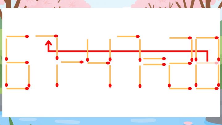 【マッチ棒クイズ】1本だけ動かして正しい式に：61-47=28？の解答画像