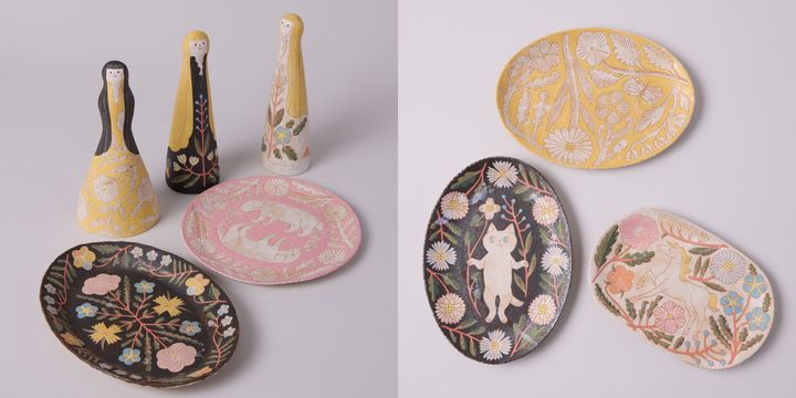 鹿児島睦にインタビュー、愛らしい絵皿＆フィギュリンについて | TRILL