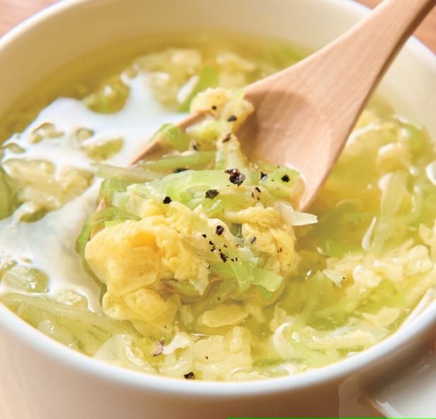 キャベとろスープ レシピ監修／にーよん 調理／新谷友里江 撮影／難波雄史