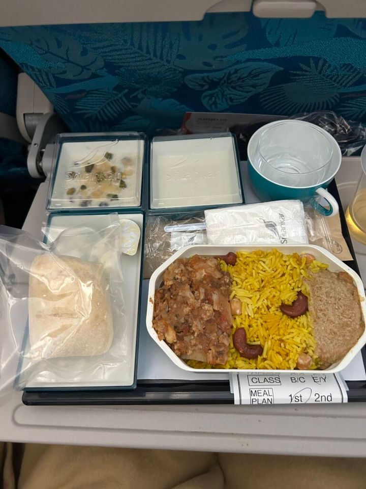 スリランカ航空の機内食