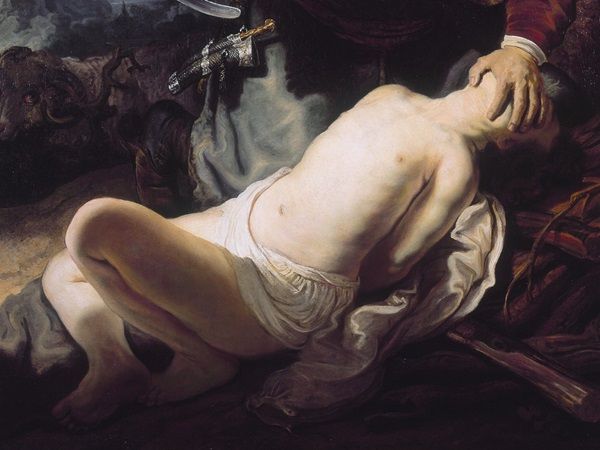 レンブラントと工房《イサクの犠牲》1636年、アルテ・ピナコテーク、ミュンヘン（ドイツ）