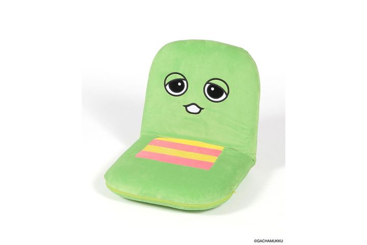 座椅子になったガチャピン……