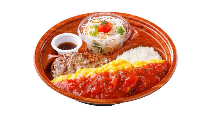 角切りトマトのオムバーグディッシュ テイクアウト