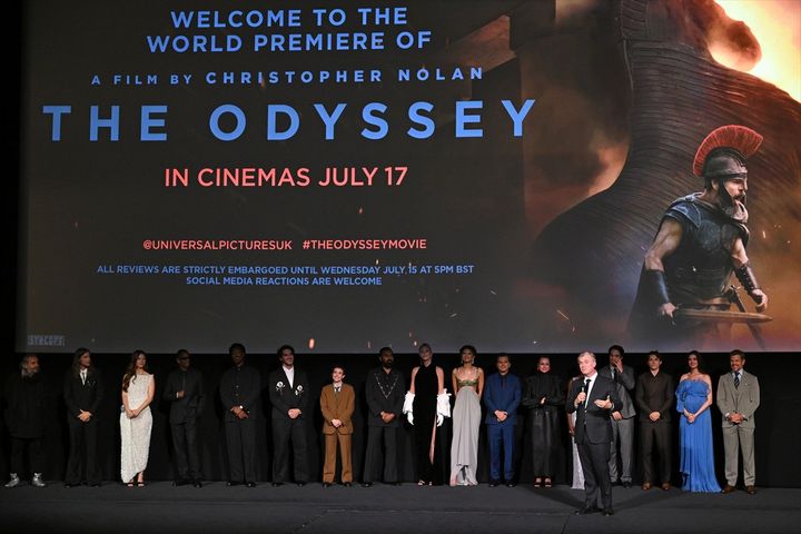 映画『オデュッセイア』ワールドプレミアにて （C） 2026 UNIVERSAL STUDIOS width=