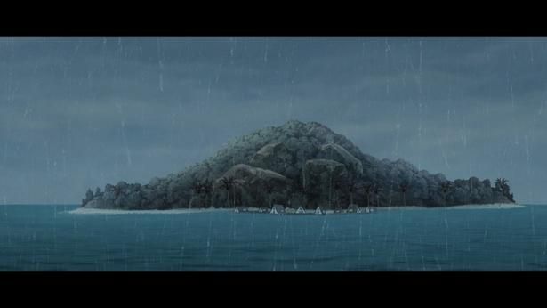 原作の「クラウディビーチ」編を映像化した『死亡遊戯で飯を食う。44:CLOUDY BEACH』 [c]鵜飼有志・ねこめたる/KADOKAWA/「死亡遊戯で飯を食う。」製作委員会