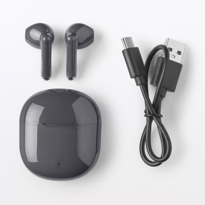 ワイヤレスイヤホン インナーイヤー型 グレー