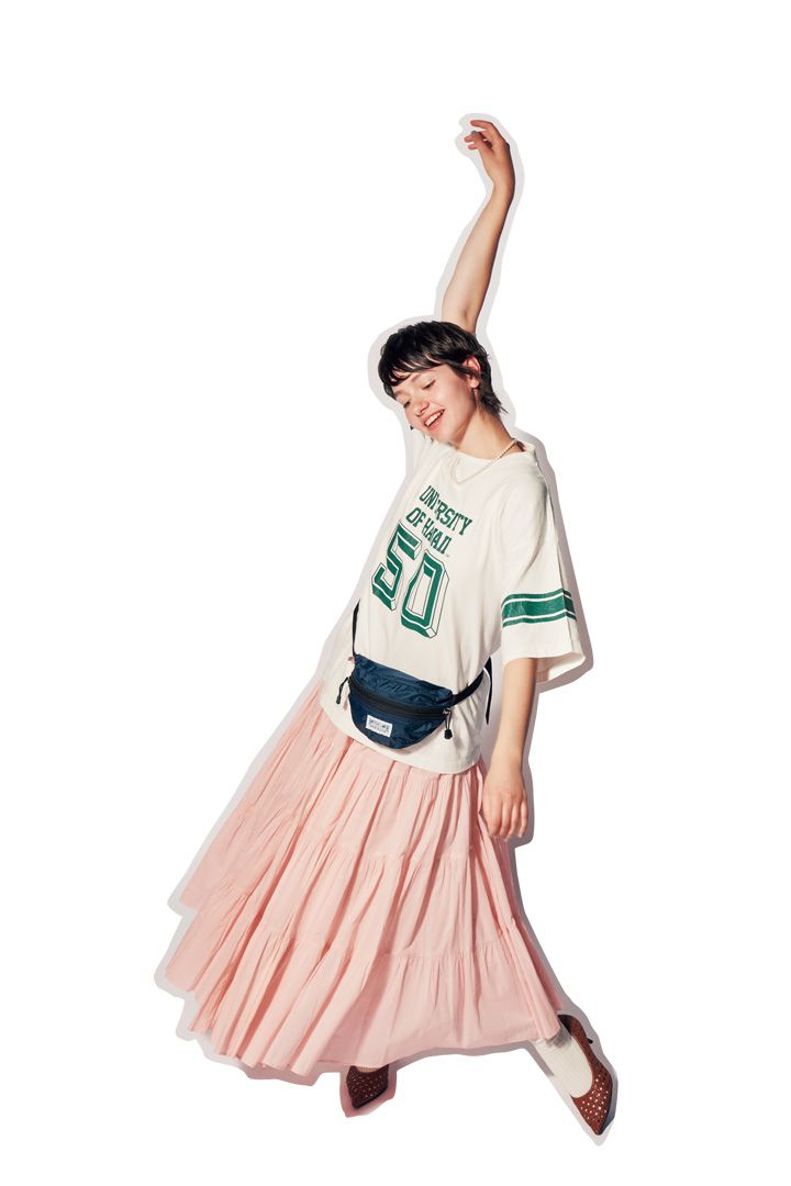 ロングワンピにTシャツを合わせて着こなし自由自在！【本日のFUDGE GIRL-7月9日】