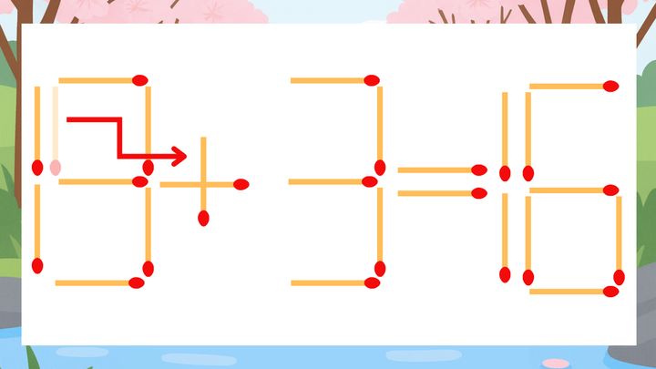 【マッチ棒クイズ】1本だけ動かして正しい式に：19-3=16？の解答画像