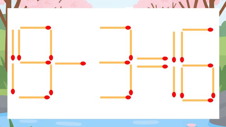 【マッチ棒クイズ】1本だけ動かして正しい式に：19-3=16？の問題画像
