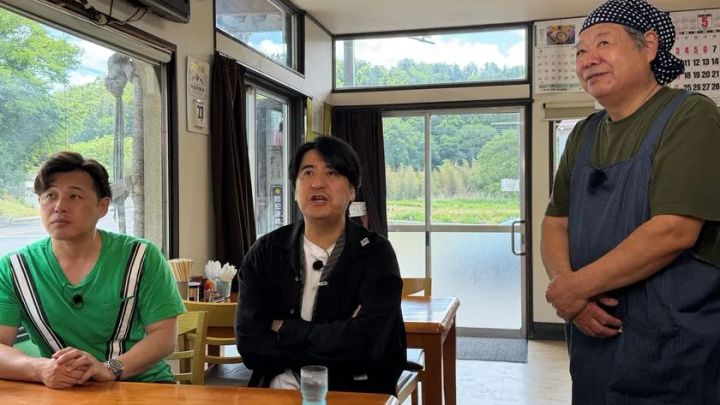 郡山の食堂で店主と交流