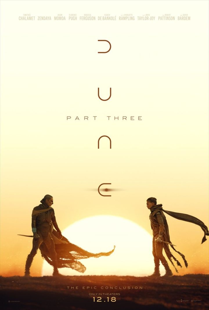 映画『デューン 砂の惑星PART3』US版ポスタービジュアル （C）2026 Warner Bros. Entertainment Inc. and Legendary. All rights reserved. width=