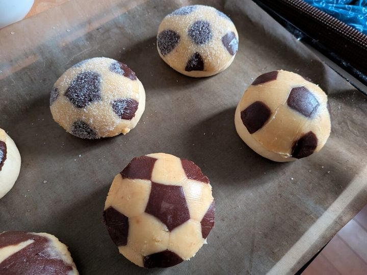 焼成前のメロンパン