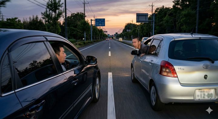 危険を感じたら自宅には向かわず、警察署など人のいる明るい場所へ逃げ込みましょう ※Google Geminiにて作成