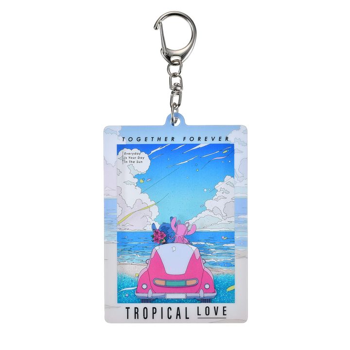 スティッチ＆エンジェル キーホルダー・キーチェーン ウォーターイン STITCH ＆ ANGEL 