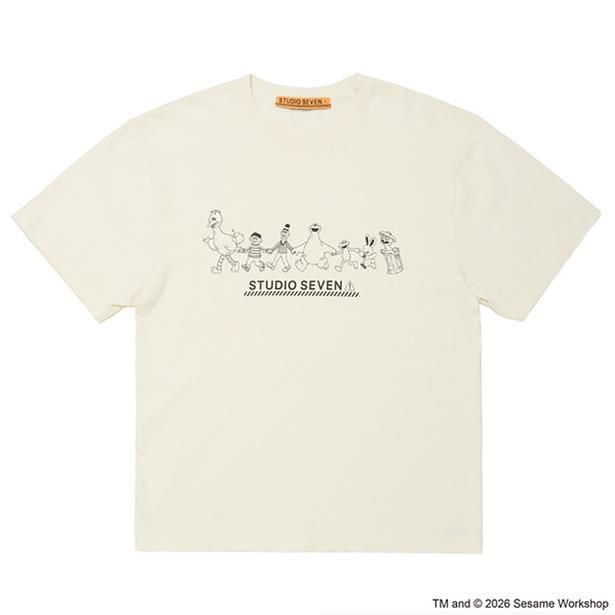 「SESAME STREET meets STUDIO SEVEN Colorful Tee(White)」(9900円)