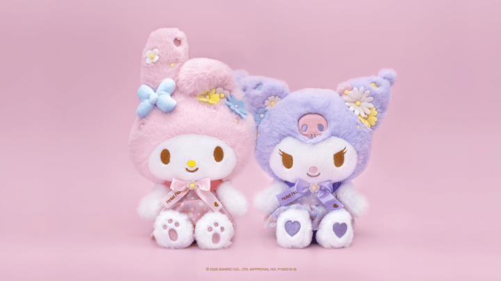 ホテルフローリア ぬいぐるみ（マイメロディ／クロミ）